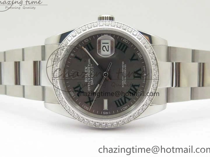 MiroTime 0115 DateJust 36 SS 126234 BP Maker 1:1 Best Edition Gray Roman Dial on Oyster Bracelet BestValue 2534